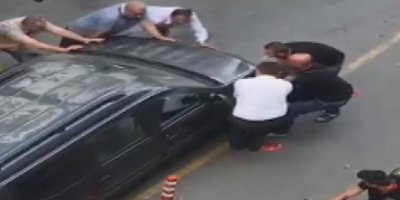 Böylesine tanık olmadınız! Yanlış park edilen araca bunu yaptılar