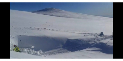 Uludağ’da kayıp iki dağcının sığınabileceği mağarada kazı çalışması başlatıldı
