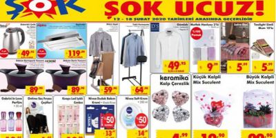 Şok aktüel 12 Şubat ürünler kataloğu | Şok 12 Şubat 2020 aktüel