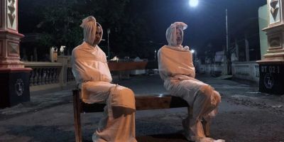 Sokağa çıkanları korkutmak için 