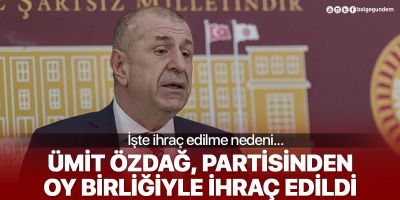 Ümit Özdağ İyi Parti'den ihraç edildi