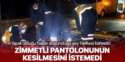 Yaralı kurye canını değil zimmetli pantolonunu düşündü! Patronu tepki gösterdi: Manyak mısın oğlum?