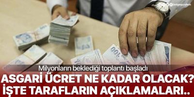 Beklenen görüşmeler başladı! 2021 yılı asgari ücreti için komisyon toplandı