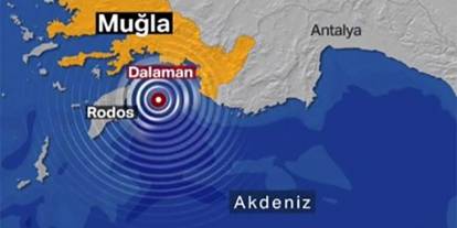 AFAD duyurdu! Akdeniz'de 4,8 büyüklüğünde deprem meydana geldi