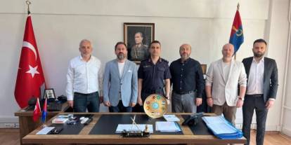 AHİSİAD'tan Pendik Jandarma Komutanı Üstteğmen Fahri Tiril'e Nezaket Ziyareti