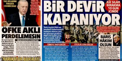 Bir devir kapanıyor! İlk silah bırakma on gün içinde: 2 Temmuz gazete manşetleri