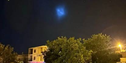 Dün gece ortaya çıktı: Türkiye semalarında görülen bu mavi ışık neyin nesi?