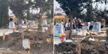 Mezarlıkta akıl almaz görüntü: Cenazeyi bırakıp kavgaya giriştiler!