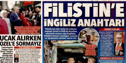 Filistin için tarihi bir gelişme! Filistin'e İngiliz anahtarı: 22 Eylül gazete manşetleri