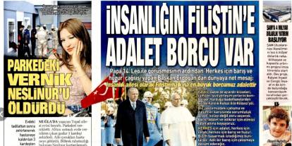 İnsanlığın Filistin'e adalet borcu var! 28 Kasım gazete manşetleri