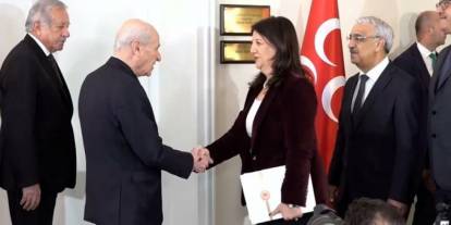 Bahçeli ile DEM Parti heyeti Meclis'te bir araya geldi: Görüşme sonrası basına açıklama yaptılar