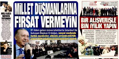 Millet düşmanlarına fırsat vermeyin: 15 Aralık 2025 Pazartesi güncel gazete manşetleri...