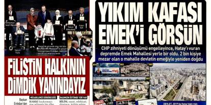 Yıkım kafası emek'i görsün: 19 Aralık 2025 Cuma güncel gazete manşetleri...