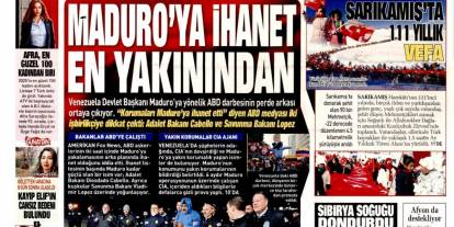 Maduro'ya ihanet en yakınından: 5 Ocak 2026 Pazartesi güncel gazete manşetleri