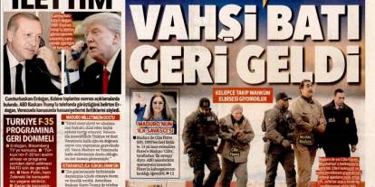 Vahşi Batı geri geldi: 6 Ocak 2026 Salı güncel gazete manşetleri