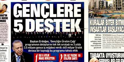 Gençlere 5 destek: 7 Ocak 2026 Çarşamba güncel gazete manşetleri