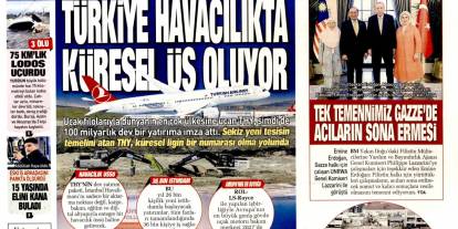 Türkiye havacılıkta küresel üst oluyor: 9 Ocak 2026 Cuma güncel gazete manşetleri