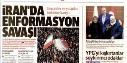 İran'da enformasyon savaşı: 13 Ocak 2026 Salı güncel gazete manşetleri
