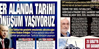 Her alanda tarihi dönüşüm yaşıyoruz: 27 Şubat 2026 Cuma güncel gazete manşetleri