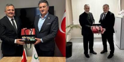 Pendik Rizeliler derneğinden Kızılay ve Yeşilay'a nezaket ziyareti