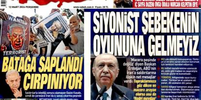 Siyonist şebekenin oyununa gelmeyiz: 12 Mart 2026 Perşembe güncel gazete manşetleri
