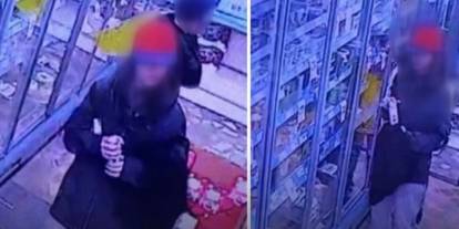 İki çocuğun garip hırsızlığı kamerada: Markette dans ederek tereyağı çaldılar!