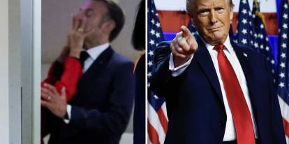 Trump'tan Macron'a aşağılayıcı espiri: Hâlâ çenesine yediği sağ kroşenin etkisinden çıkmaya çalışıyor...