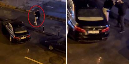 Sokak ortasında dehşet: Evire çevire dövdüğü kadını zorla araca bindirmeye çalıştı!