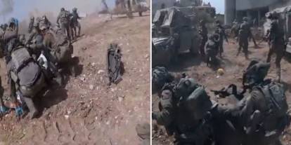 Hizbullah yaralılarını toplayan İsrail askerlerini kamikaze İHA ile vurdu!