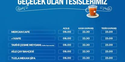 Tuzla Belediyesi tesisleri yaz saati uygulamasına geçti