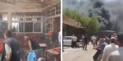 Suriye'nin başkenti Şam'da büyük patlama: Kafe savaş alanına döndü, çok sayıda yaralı var!