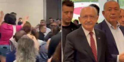 Deniz Göktaş'a destek için adliyeye gitti: Kılıçdaroğlu'na protesto yağmuru!
