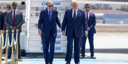 Trump uçağından indi: Erdoğan'dan resmi törenle karşılama...
