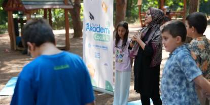 Mercan Şehir Parkı’nda çocuklar temiz hava etkinliğinde buluştu