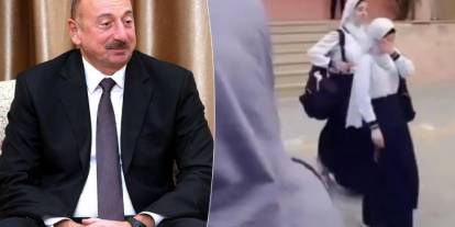 Azerbaycan'da 28 Şubat'ı hatırlatan zulüm: Okula alınmayan başörtülü öğrenciler ağlayarak geri döndü...