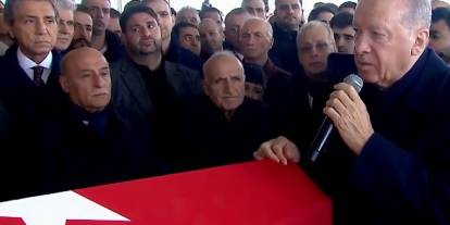 Dündar Ziya Gültekin'e cenaze töreni: Erdoğan'ın tabutun başındaki sözleri damga vurdu