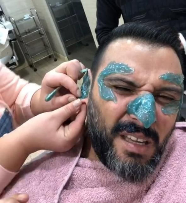 Alişan yeni dizisi için ağda yaptırdı