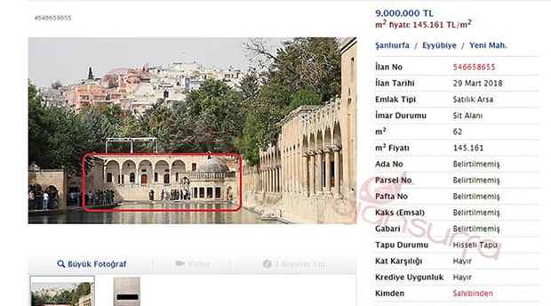 Balıklıgöl'deki Hissesini İnternetten 9 Milyon TL'ye Satışa Sundu