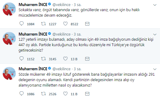 CHP Kurultay'ında 2. Gün | Muharrem İnce'den Sert Mesajlar