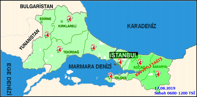 İstanbul yağışa teslim oldu! Yağış akşam saatlerine kadar devam edecek