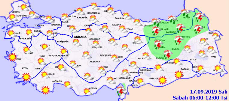 Meteoroloji saat vererek uyardı: gök gürültülü sağanak yağış geliyor!