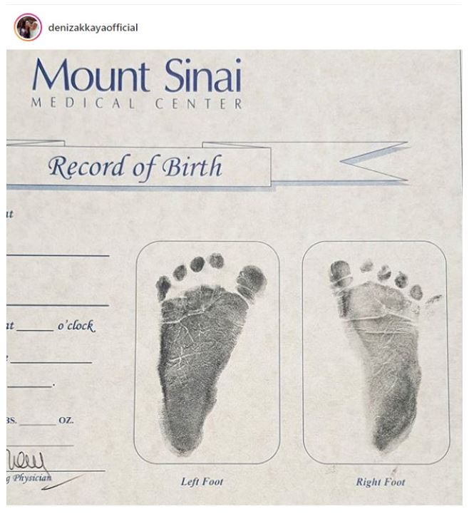 Deniz Akkaya'dan doğum gününü kutlayanlara ayak iziyle teşekkür