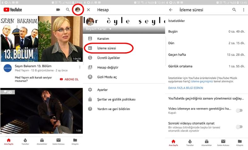 Youtube'da toplam kaç dakika video izlediniz?