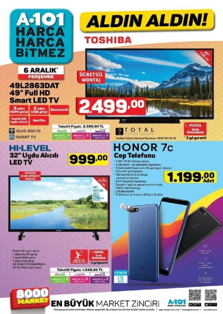A101 6 Aralık 2018 aktüel indirim listesi- A101'e bu hafta indirimli neler gelecek?