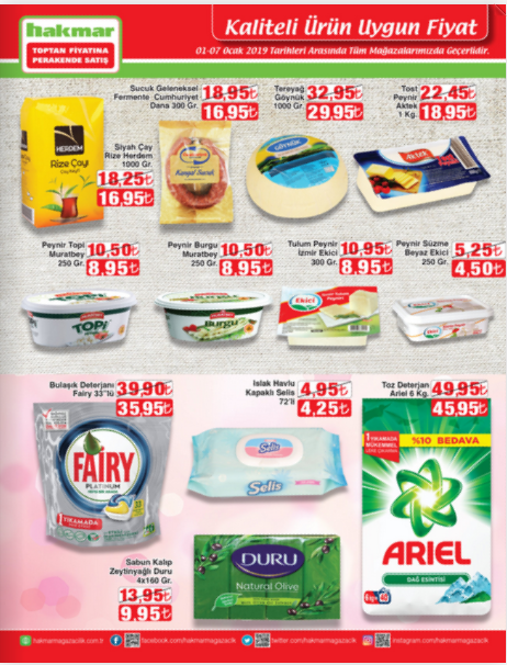 Hakmar 1-7 Ocak insert indirimli ürünleri | Hakmar'da bu hafta neler var? 