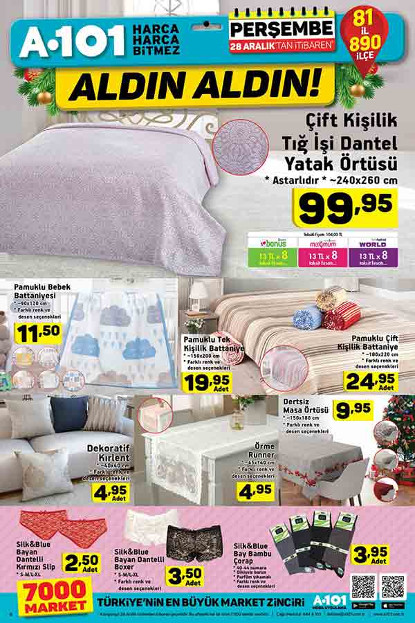 A101 28 Aralık Aktüel İndirim Kataloğu