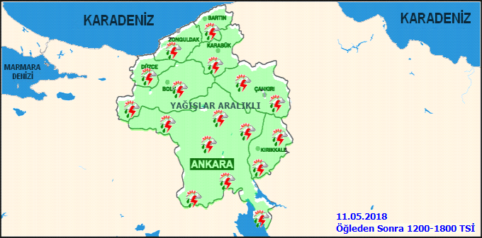 Meteoroloji'den Ankara'ya kritik uyarı! Sağanak yağış geliyor! 11 Mayıs