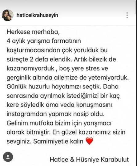 Gelinim Mutfakta Hatice neden ayrıldı? Hatice Karabulut açıkladı