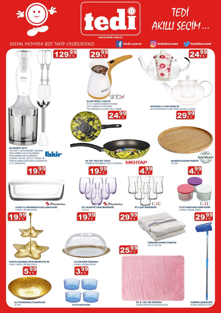 Tedi Aktüel Kataloğu 23 Ocak 2019|Tedi'de bu hafta neler var?