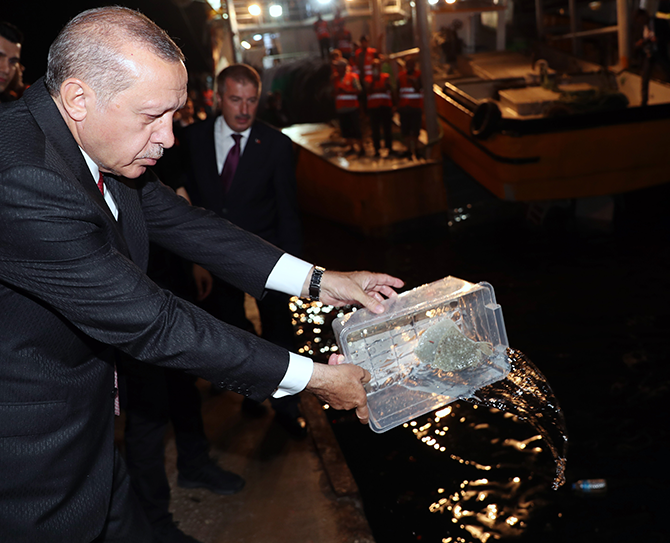 Başkan Erdoğan balık av sezonunun açılışını yaptı